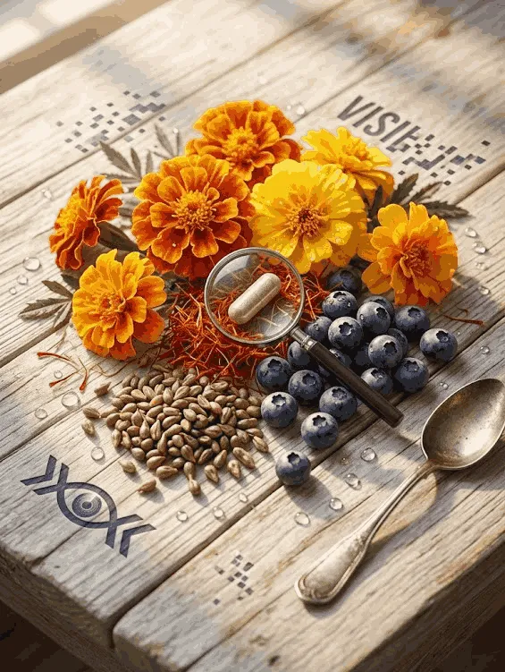 VisiFlora complete ingredient label showing all 22 nutrients